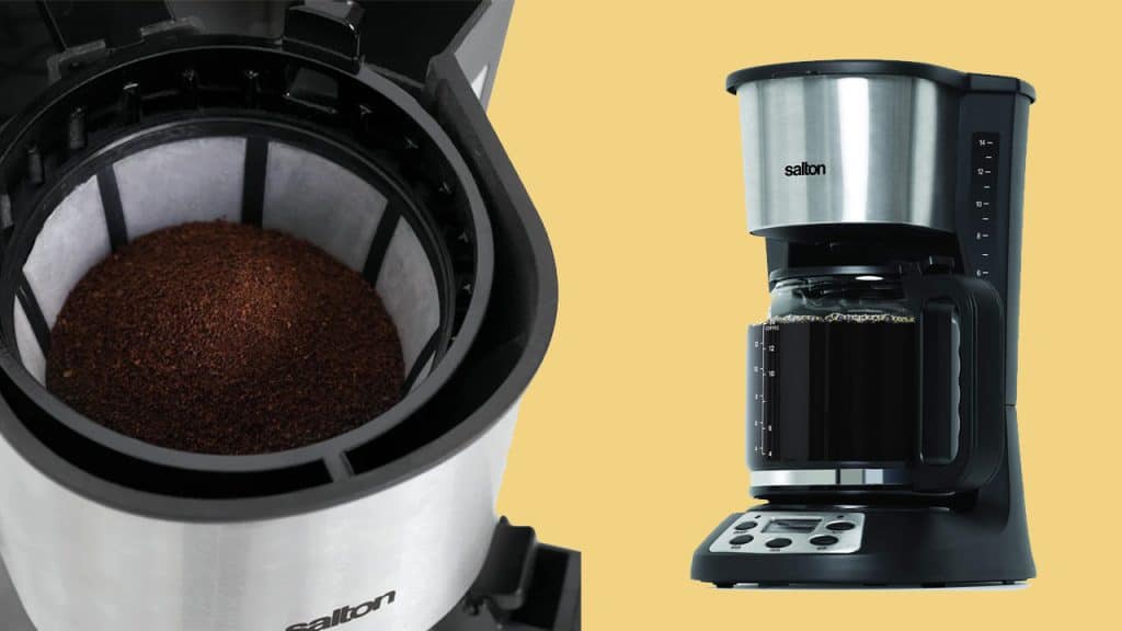 Enjoy Freshly Brewed Coffee All Day Long with the Salton 14-Cup Coffee Maker.